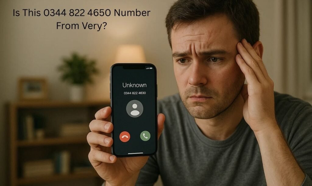 Is This 0344 822 4650 Number From Very?